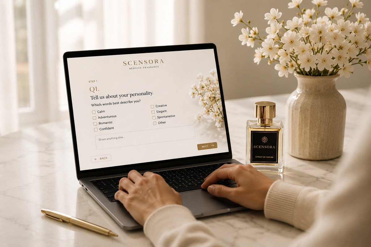 Place your order — Scensora bespoke fragrance process