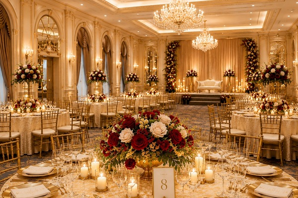A wedding reception scented with a bespoke fragrance