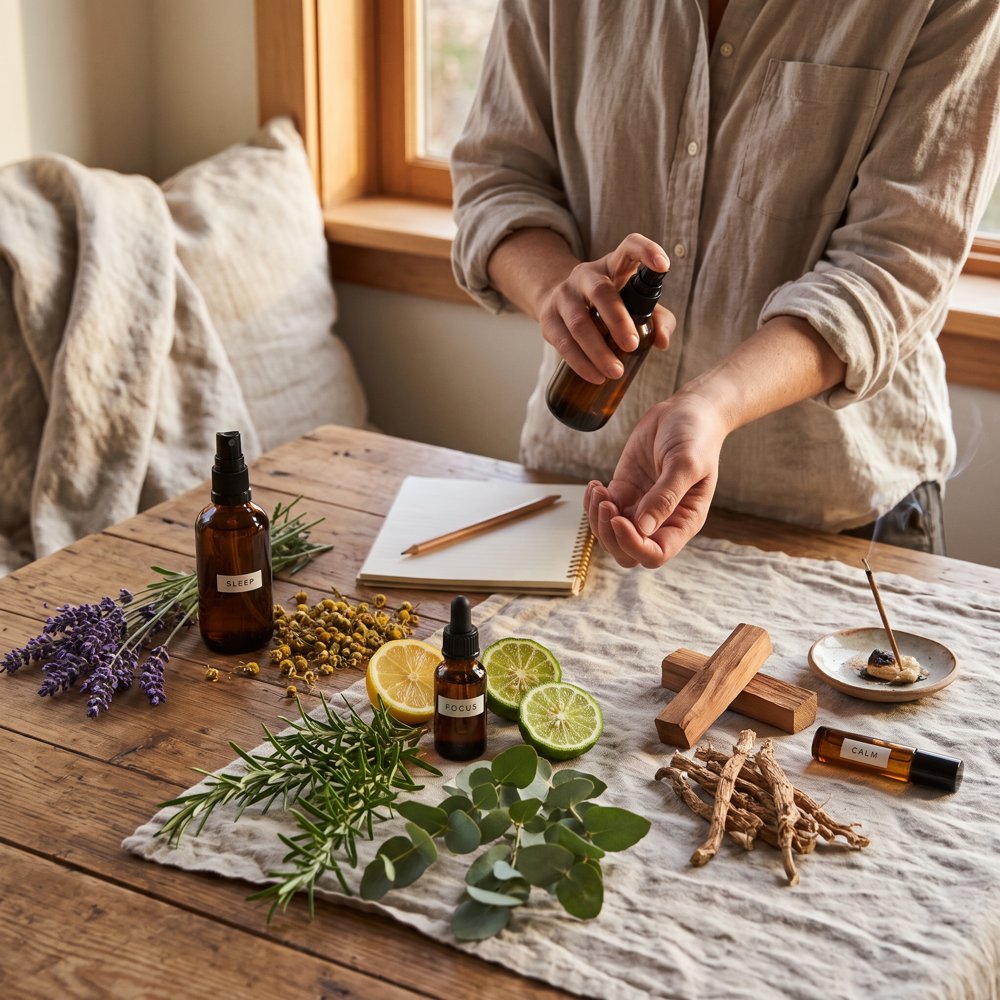 Functional fragrance and mood boosting perfume: calming lavender and wellness scent