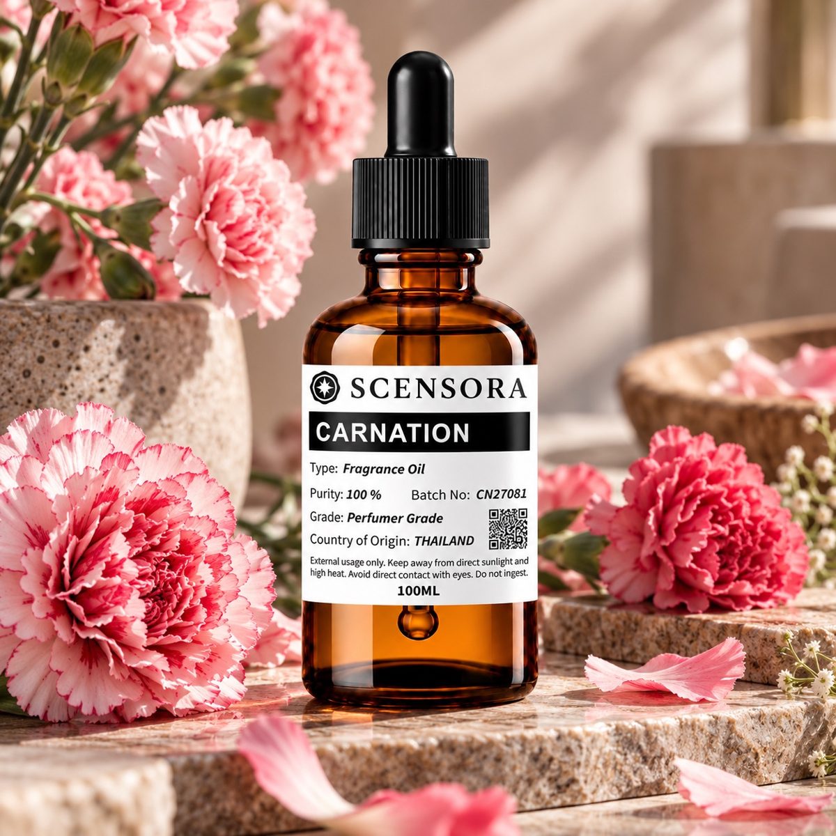 Scensora Carnation fragrance oil, perfumer-grade, 100ml to 5kg