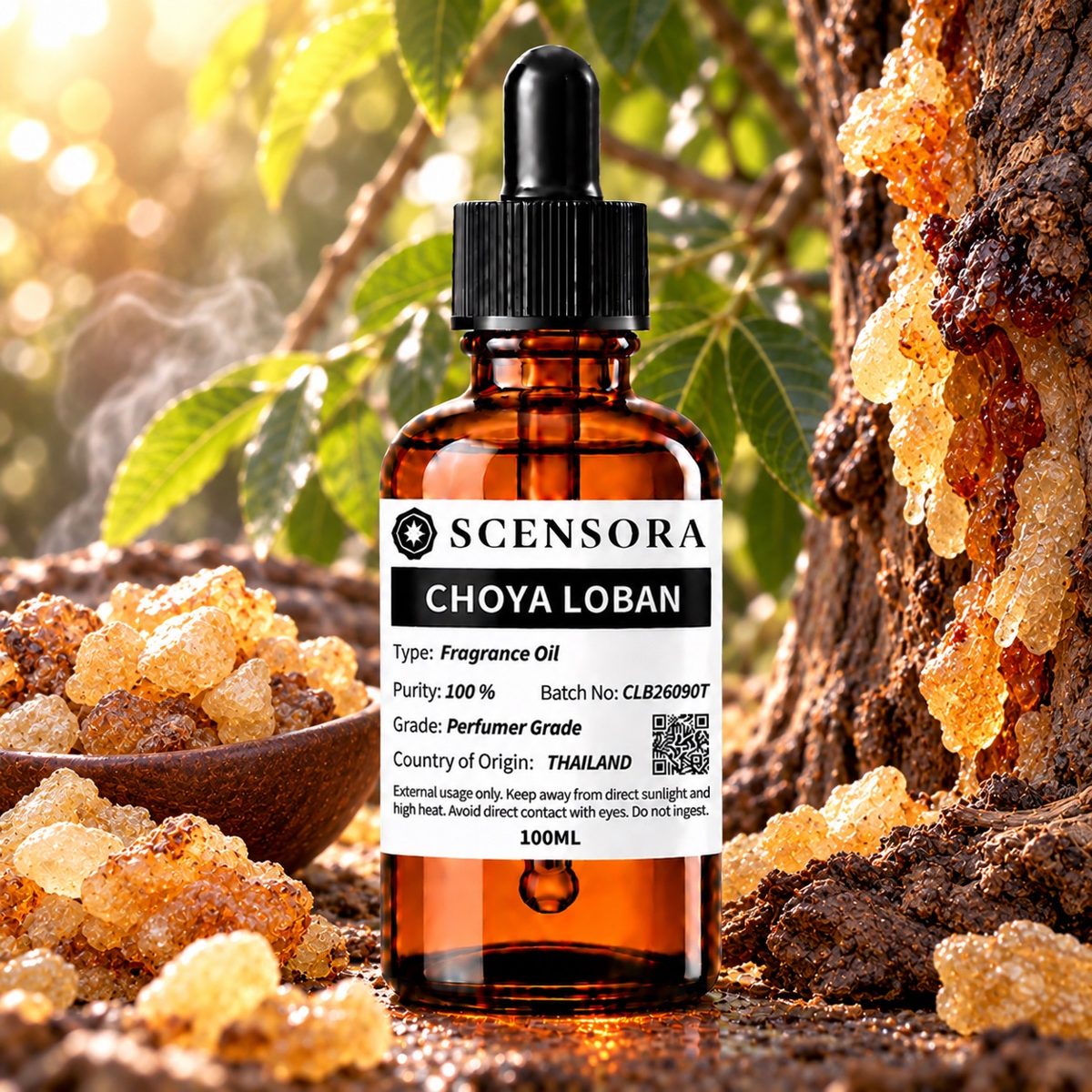 Scensora Choya Loban fragrance oil, perfumer-grade, 100ml to 5kg