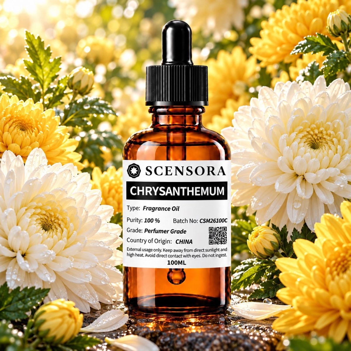 Scensora Chrysanthemum fragrance oil, perfumer-grade, 100ml to 5kg