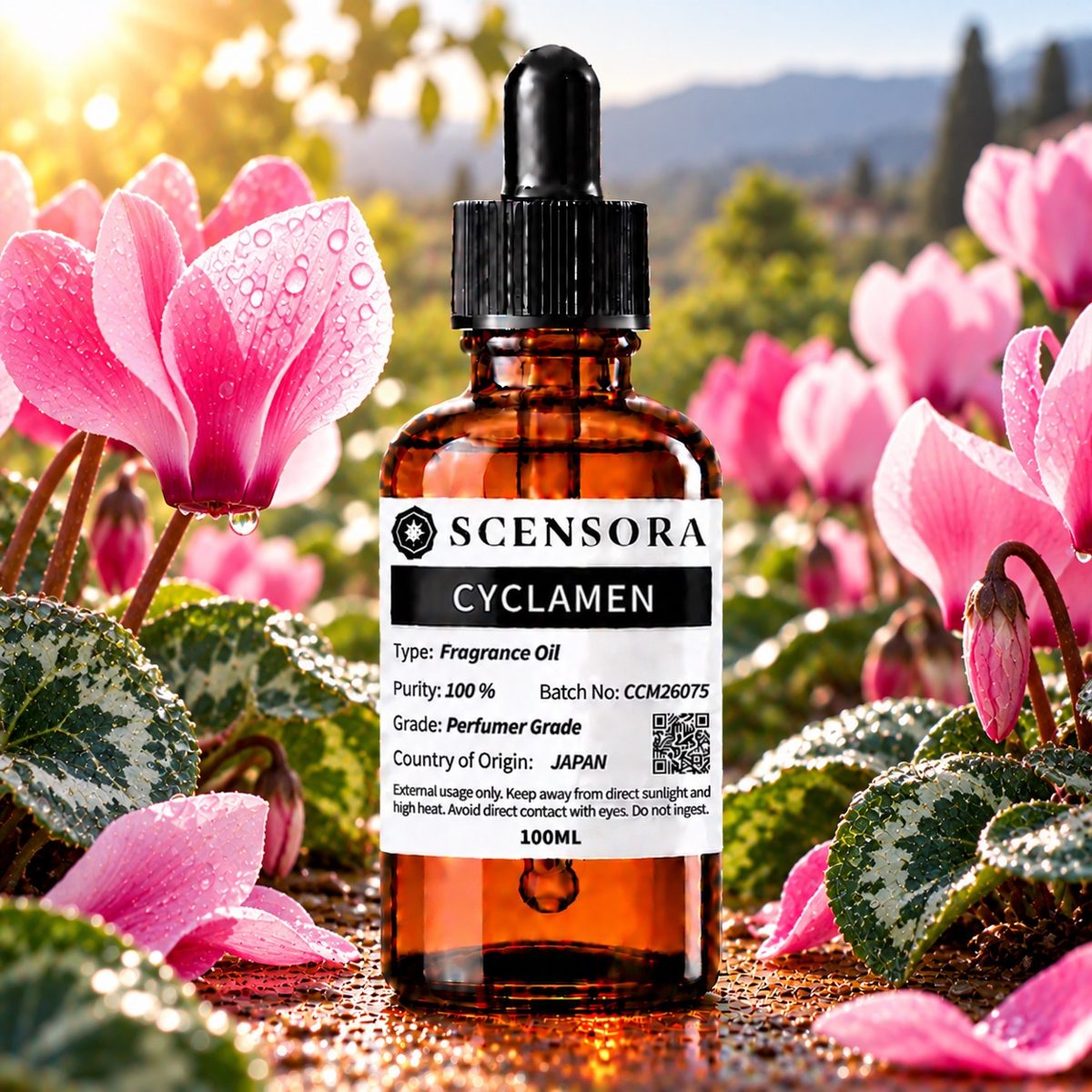 Scensora Cyclamen fragrance oil, perfumer-grade, 100ml to 5kg