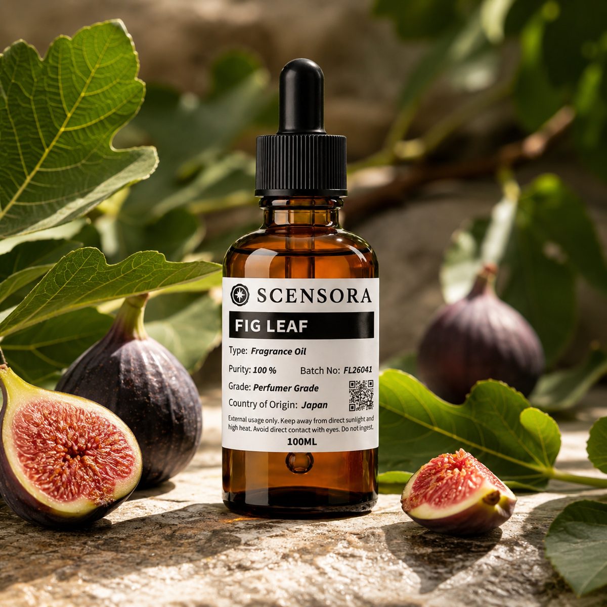 Scensora Fig Leaf fragrance oil, perfumer-grade, 100ml to 5kg