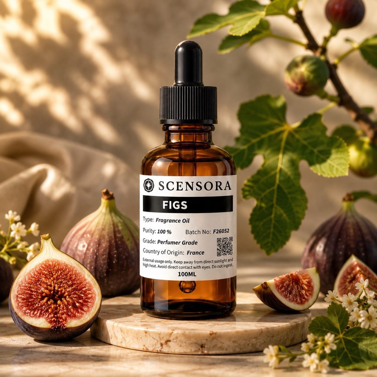 Scensora Figs fragrance oil, perfumer-grade, 100ml to 5kg