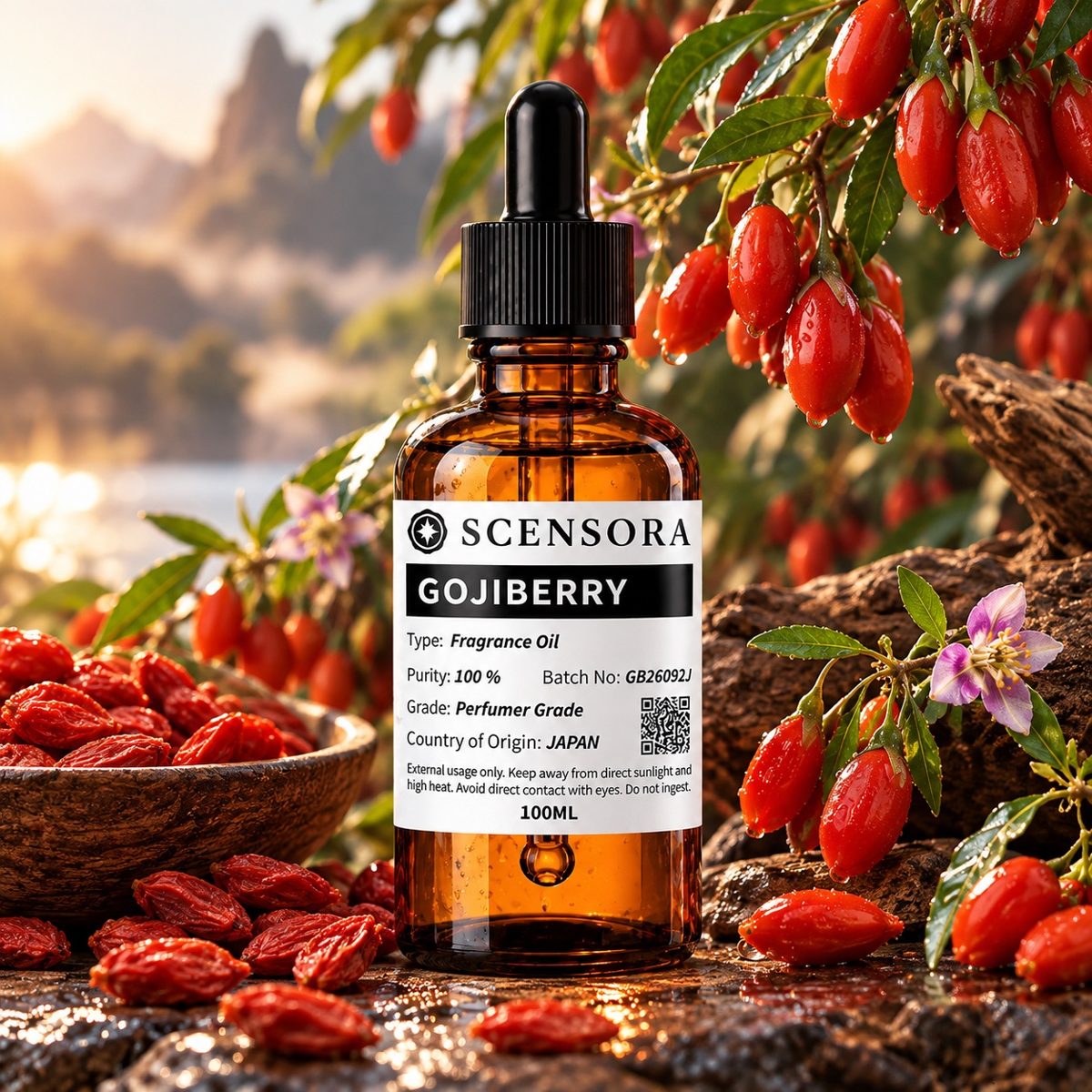 Scensora Goji Berry fragrance oil, perfumer-grade, 100ml to 5kg