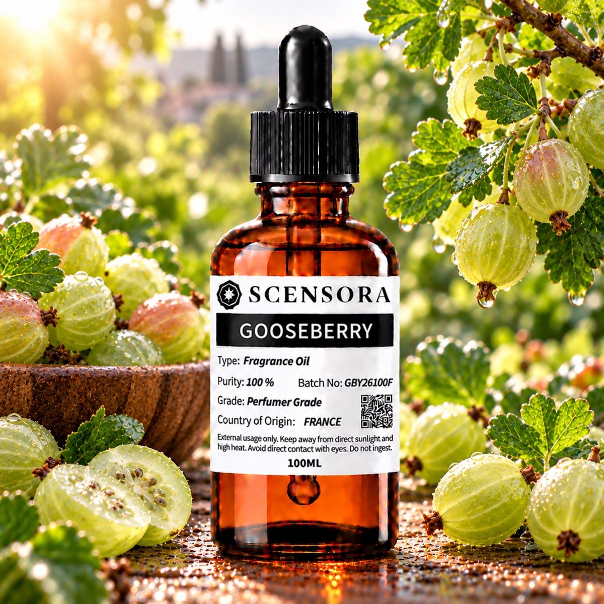 Scensora Gooseberry fragrance oil, perfumer-grade, 100ml to 5kg