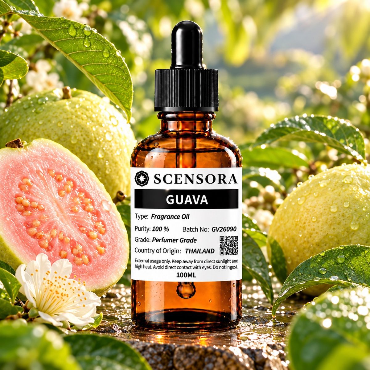 Scensora Guava fragrance oil, perfumer-grade, 100ml to 5kg