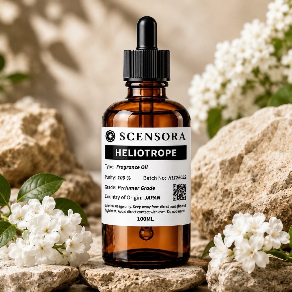 Scensora Heliotrope fragrance oil, perfumer-grade, 100ml to 5kg