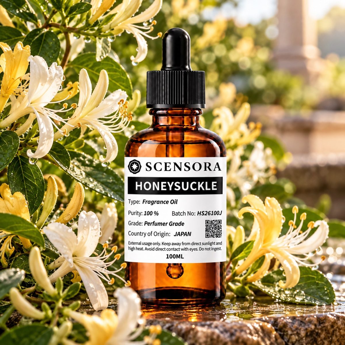 Scensora Honeysuckle fragrance oil, perfumer-grade, 100ml to 5kg