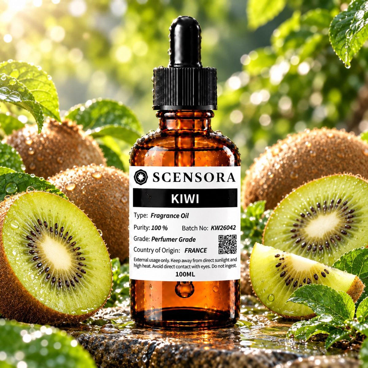 Scensora Kiwi fragrance oil, perfumer-grade, 100ml to 5kg