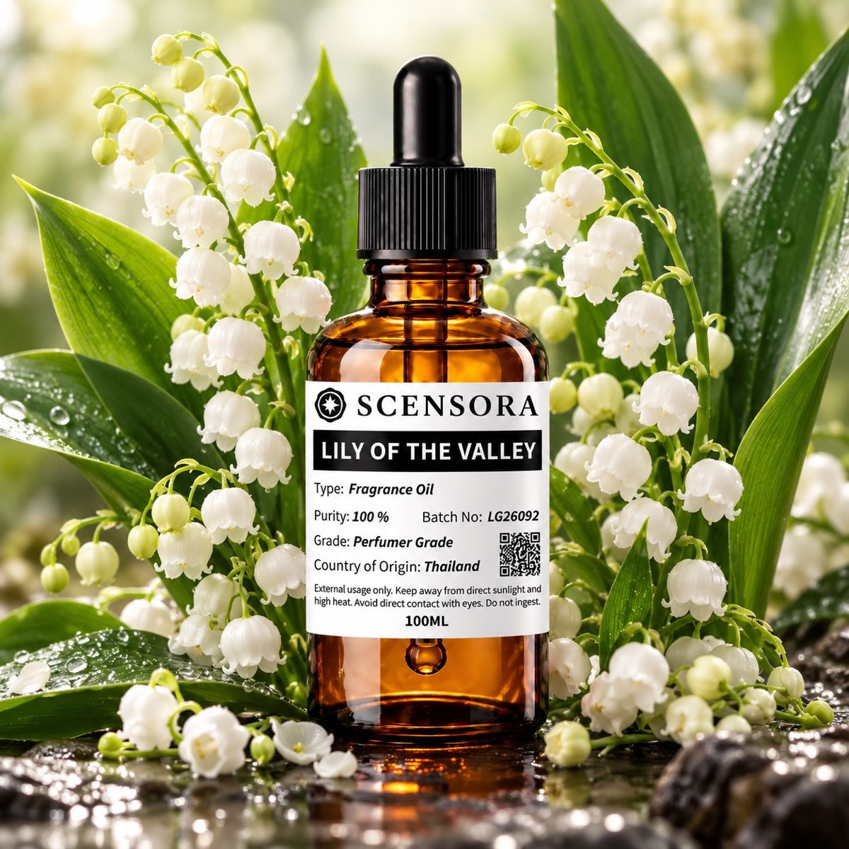 Scensora Lily of the Valley fragrance oil, perfumer-grade, 100ml to 5kg