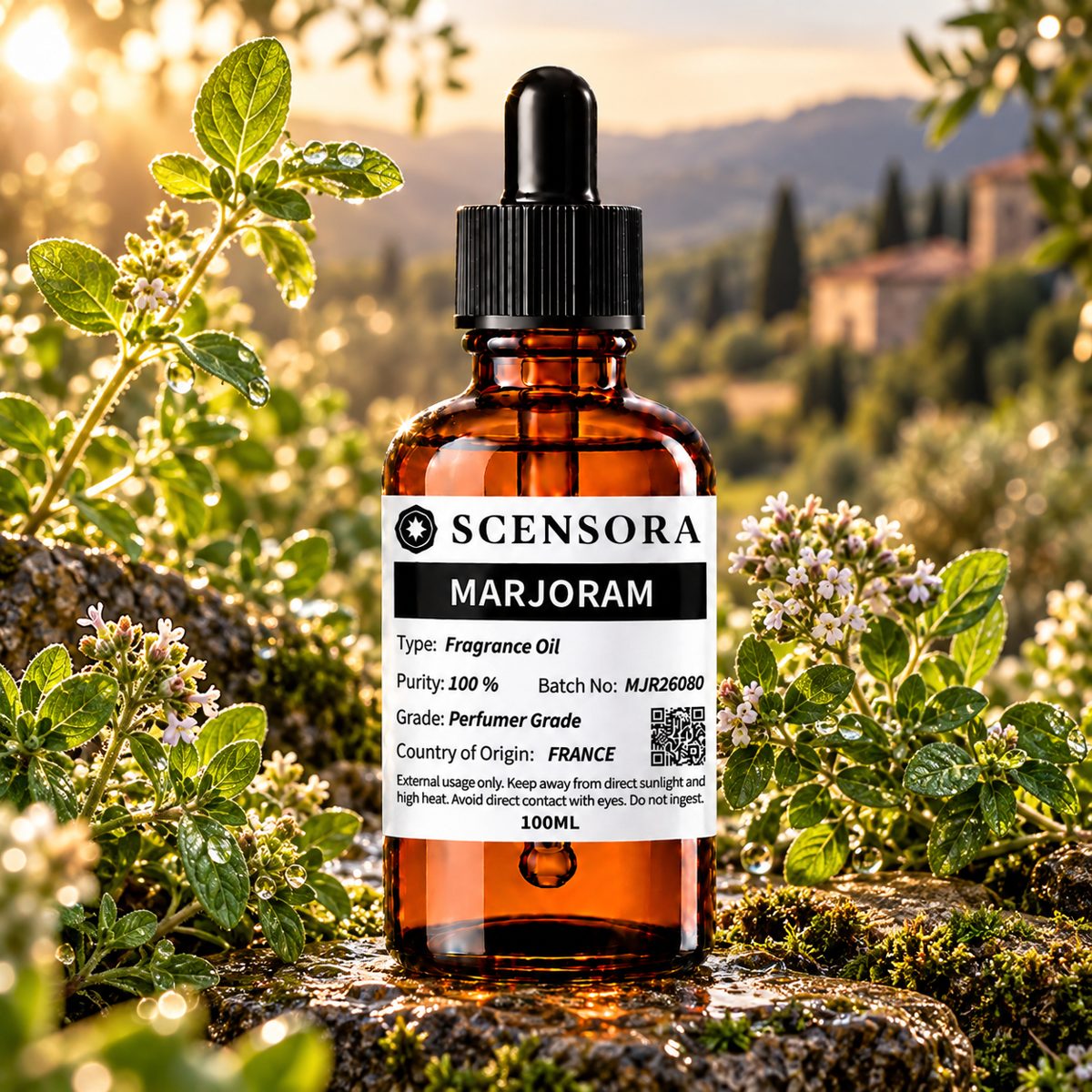Scensora Marjoram fragrance oil, perfumer-grade, 100ml to 5kg