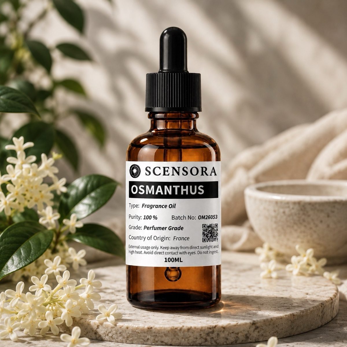 Scensora Osmanthus fragrance oil, perfumer-grade, 100ml to 5kg