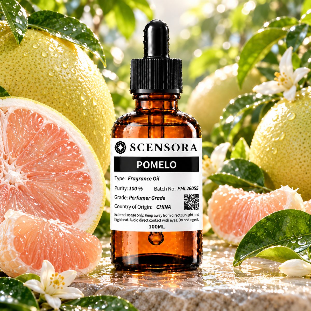 Scensora Pomelo fragrance oil, perfumer-grade, 100ml to 5kg