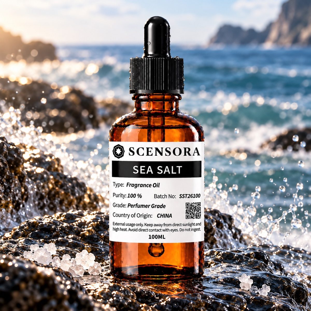 Scensora Sea Salt fragrance oil, perfumer-grade, 100ml to 5kg