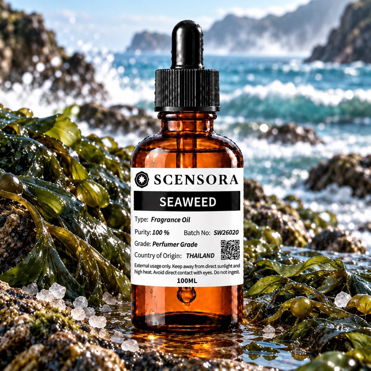 Scensora Seaweed fragrance oil, perfumer-grade, 100ml to 5kg