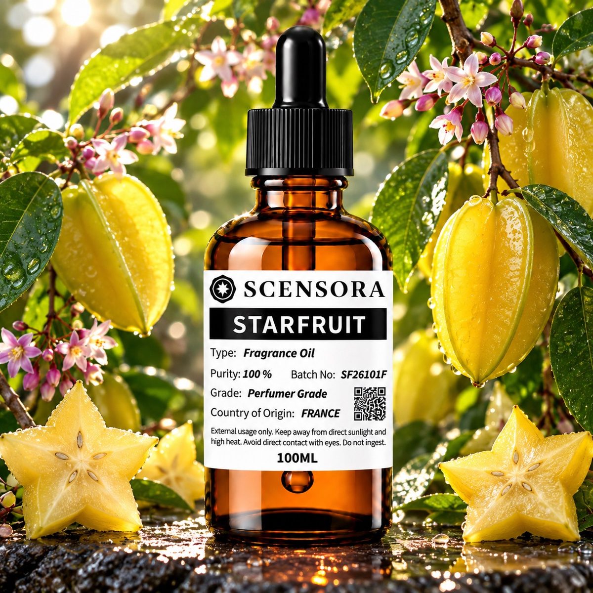 Scensora Starfruit (Carambola) fragrance oil, perfumer-grade, 100ml to 5kg
