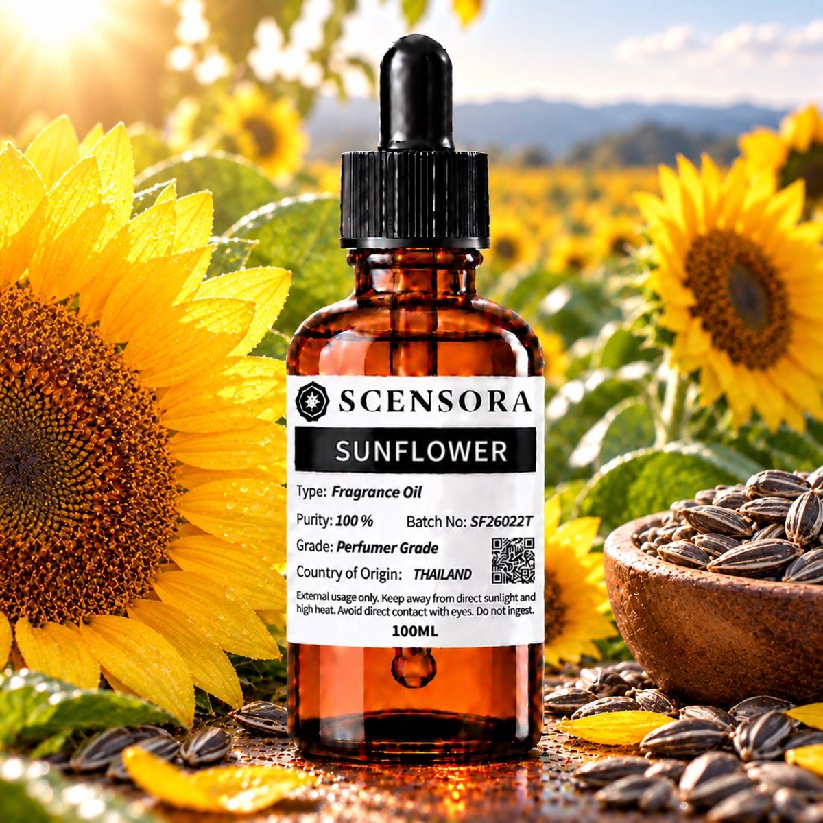 Scensora Sunflower fragrance oil, perfumer-grade, 100ml to 5kg