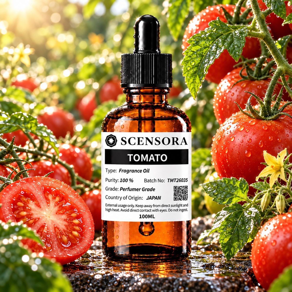 Scensora Tomato fragrance oil, perfumer-grade, 100ml to 5kg