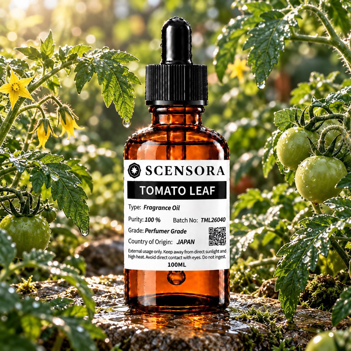 Scensora Tomato Leaf fragrance oil, perfumer-grade, 100ml to 5kg