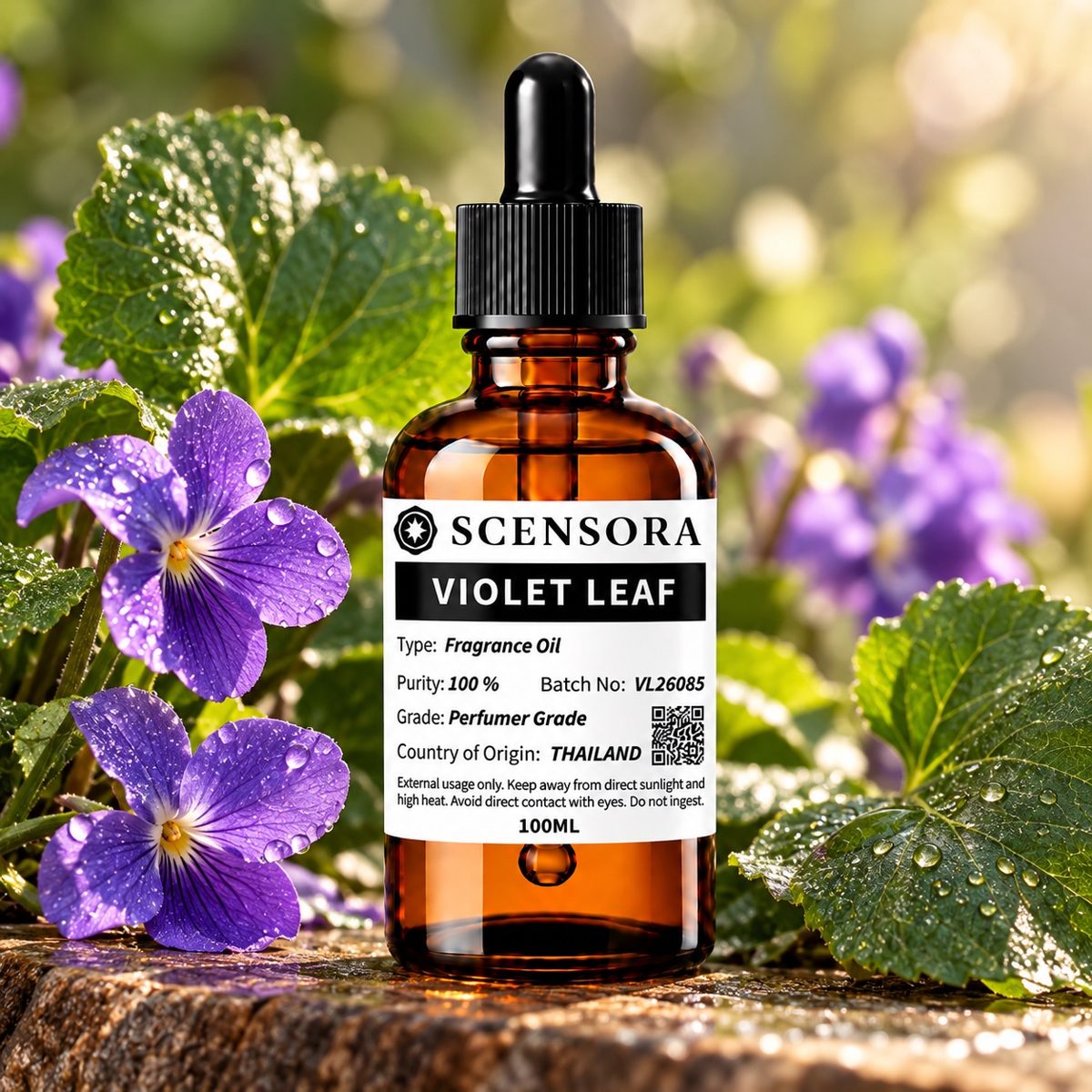 Scensora Violet Leaf fragrance oil, perfumer-grade, 100ml to 5kg