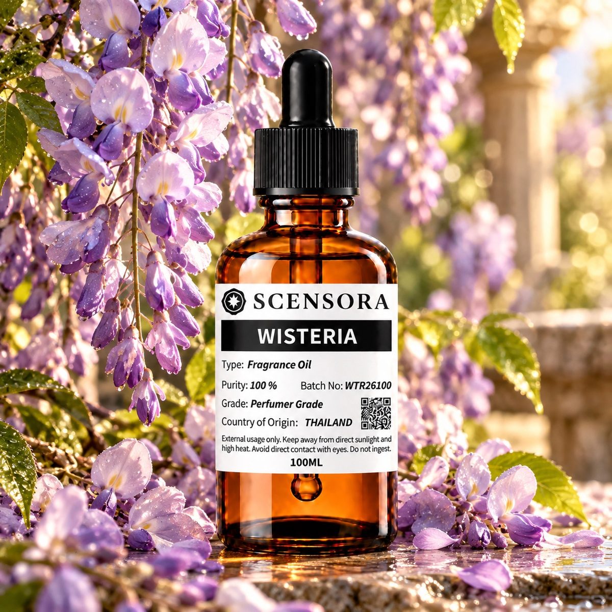 Scensora Wisteria fragrance oil, perfumer-grade, 100ml to 5kg